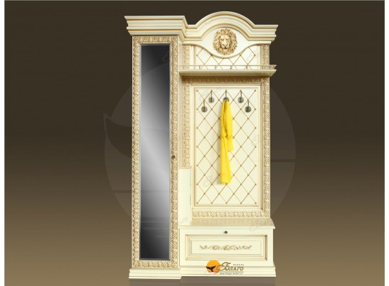 Прихожая Б11.5-5 (декор ЛЕВ) Карамель/патина золото в Набережных Челнах