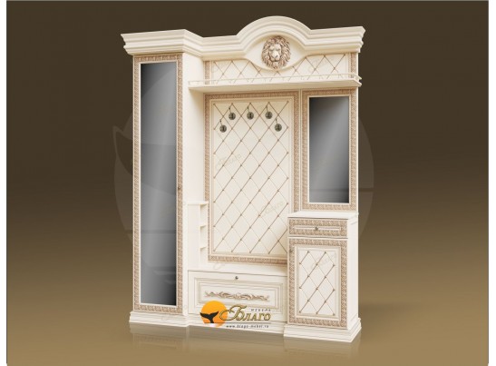 Прихожая Б11.5-9 (декор "ЛЕВ") Карамель/патина золото в Набережных Челнах