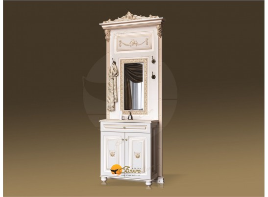 Прихожая Б11.7-4 на ножках Карамель/патина золото в Набережных Челнах