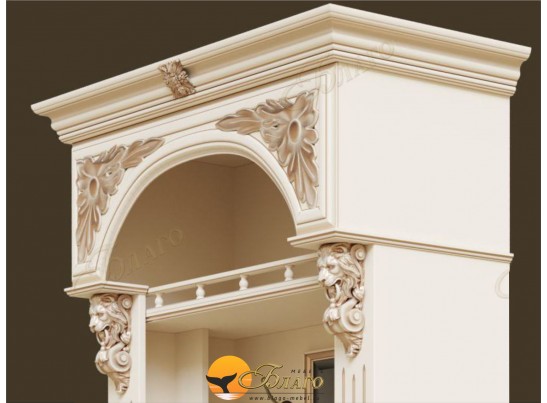 Прихожая Б11.8-1 с зеркалом Карамель/патина золото в Набережных Челнах