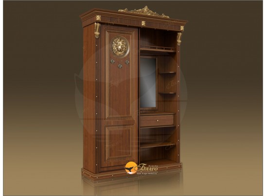 Прихожая-купе Б11.6-1 Орех/патина золото в Набережных Челнах