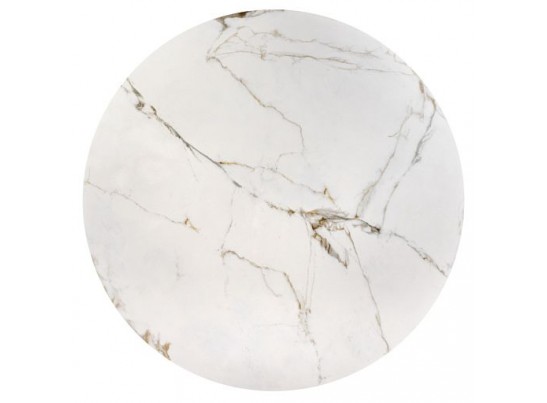 Стол Aura D110, керамогранит Ravena Natural (матовый), черный