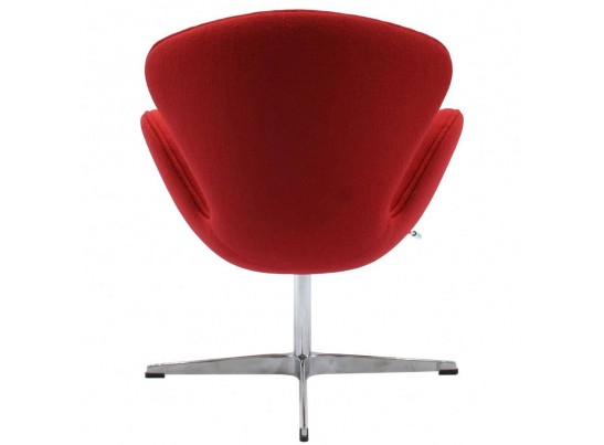 Кресло SWAN STYLE CHAIR красный кашемир Кресло SWAN STYLE CHAIR красный кашемир