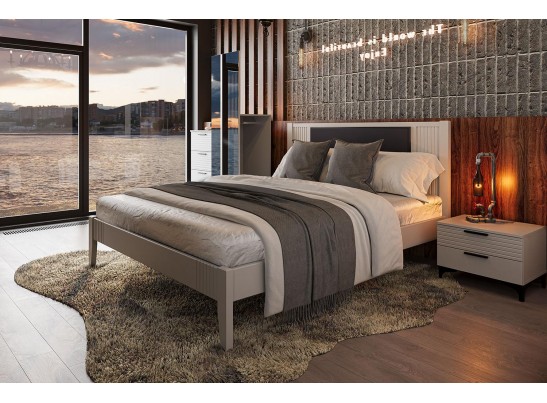 Кровать двойная Бетти Белый в Набережных Челнах