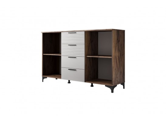 Брента - Комод - 4 ящика, 2 двери - жемчуг в Набережных Челнах