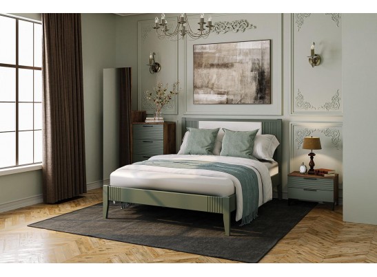 Кровать двойная Бетти Оливковый в Набережных Челнах