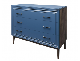 Гориция - Комод 3 ящика Сапфировый