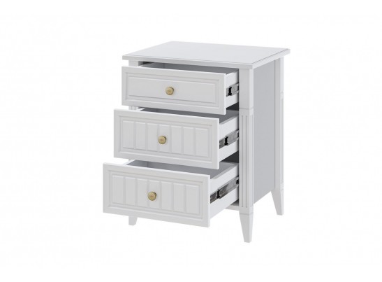 Мэгги (Белый) - Тумба прикроватная, 3 ящика в Набережных Челнах Мэгги (Белый) - Тумба прикроватная, 3 ящика в Набережных Челнах