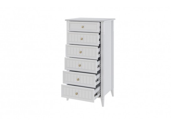 Мэгги (Белый) - Комод 6 ящиков в Набережных Челнах Мэгги (Белый) - Комод 6 ящиков в Набережных Челнах