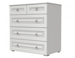 Олимп - Комод - 5 ящиков - белый Олимп - Комод - 5 ящиков - белый