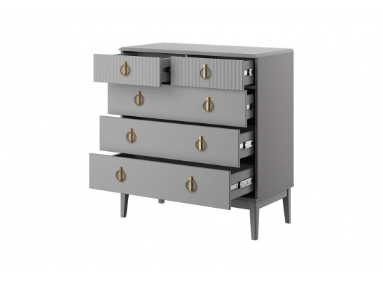 Фарго (антрацит) Комод 5 ящ. 890мм в Набережных Челнах