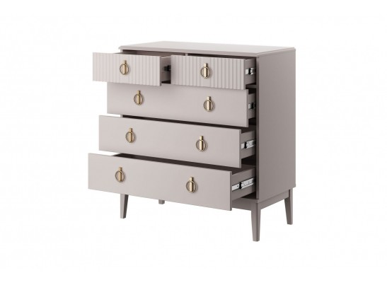 Фарго (льняной) Комод 5 ящ. 890мм в Набережных Челнах