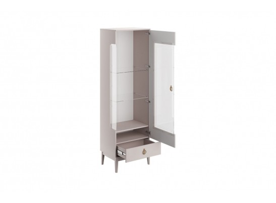 Фарго (льняной) - Шкаф-витрина, ШР-1 (правый) в Набережных Челнах