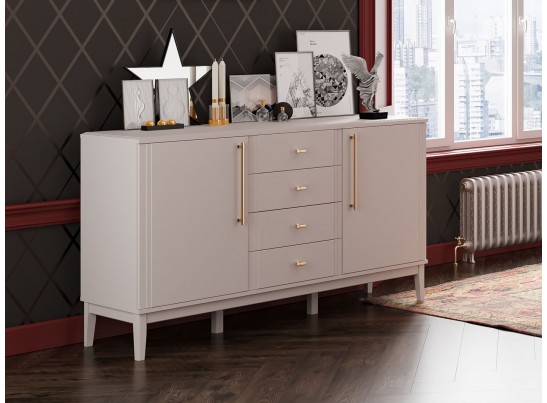 Джали (Льняной)- Комод 4 ящика в Набережных Челнах