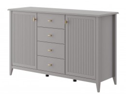 Никеа (антрацит) - Комод 4 ящика 2 двери
