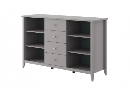 Никеа (антрацит) - Комод 4 ящика 2 двери в Набережных Челнах