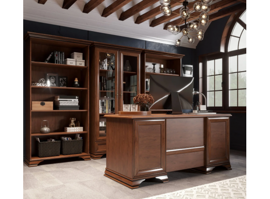 Шкаф-витрина KENTAKI каштан