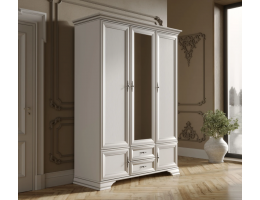 Шкаф с зеркалом KENTAKI белый