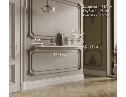 Полка прямая Белый S320-POL/155 KENTAKI