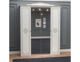 Грация Шкаф 4-х дверный с зеркалами