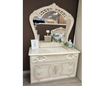 Зеркало комода для спальни "Роза" (беж)