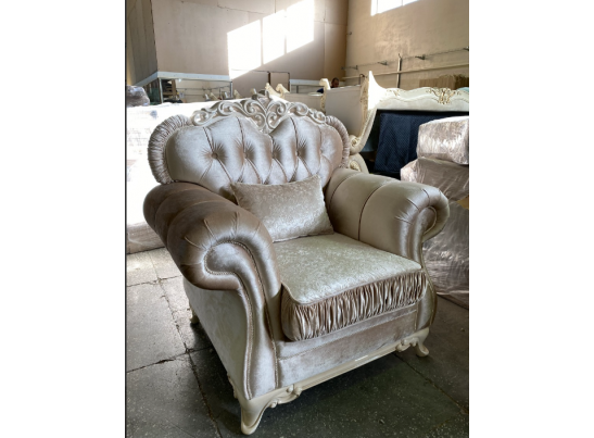 Кресло Патрисия, серый глянец