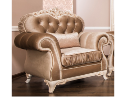 Кресло Патрисия, серый глянец