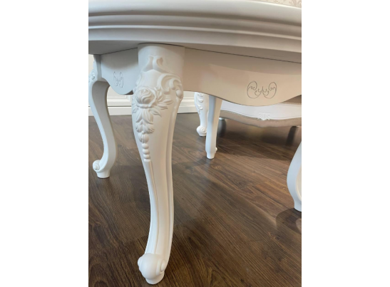 Столик круглый Мишель Белый матовый