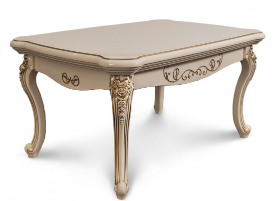 Стол журнальный прямоугольный Мона Лиза (крем глянец)