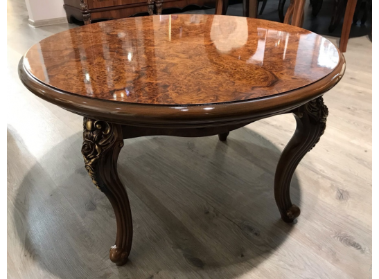 Стол журнальный круглый "Джоконда" корень дуба