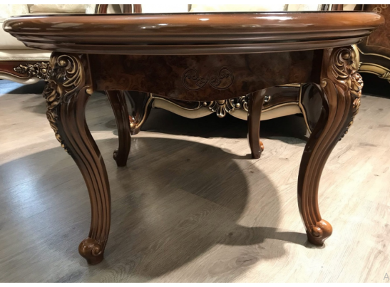 Стол журнальный круглый "Джоконда" корень дуба