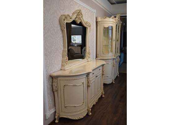 Комод с зеркалом «ДЖОКОНДА» (крем)