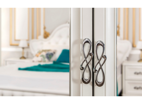 Мишель стеллаж для шкафа левый, белый матовый