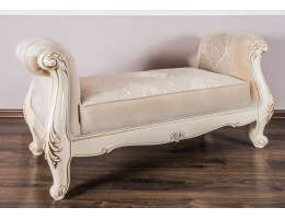 Оттоманка Джоконда с двумя подлокотниками, крем глянец Оттоманка Джоконда с двумя подлокотниками, крем глянец