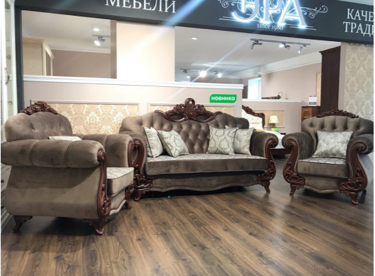 Диван Афина с раскладным механизмом, декор караваджо в Набережных Челнах