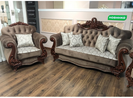 Кресло Афина, декор караваджо в Набережных Челнах