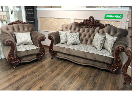 Комплект мягкой мебели АФИНА, караваджо в Набережных Челнах