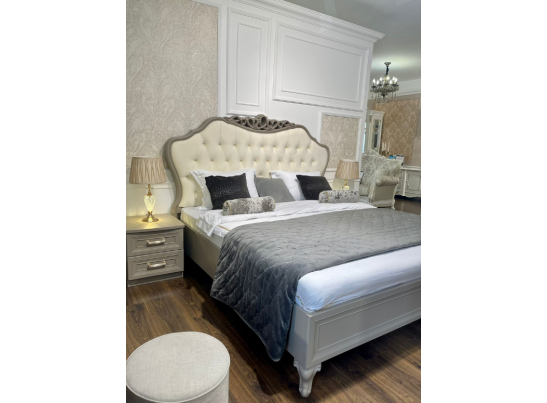 Кровать МОККО 1,6 серый камень