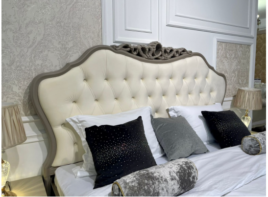 Кровать МОККО 1,6 серый камень