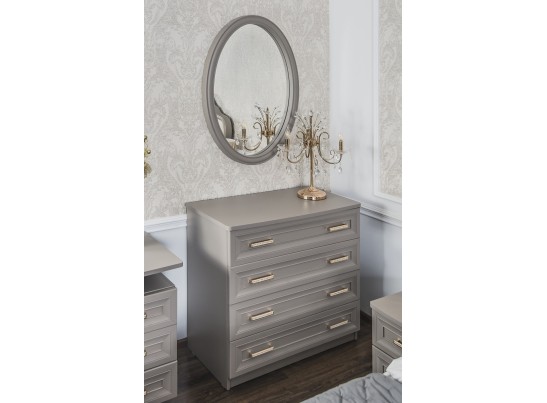 Комод - 4 ящика МОККО, серый камень