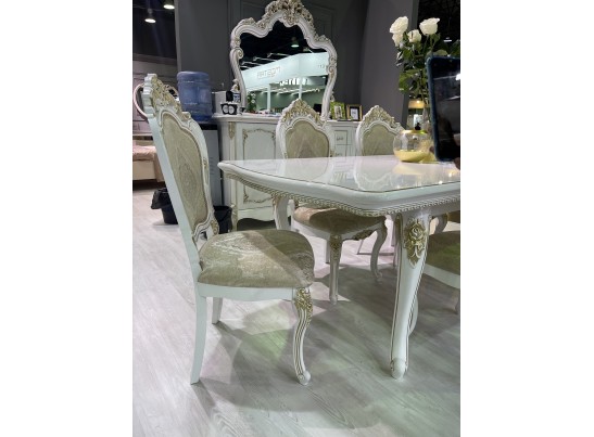 Стол Натали, белый глянец Стол Натали, белый глянец