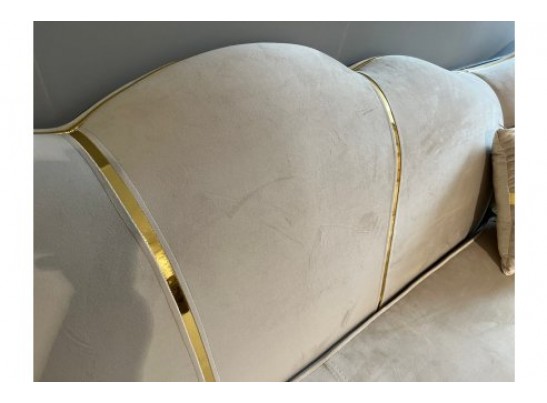 Диван Лара угловой 3-У-1, бежевый золото в Набережных Челнах