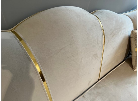 Диван Лара угловой 3-У-2, бежевый золото в Набережных Челнах