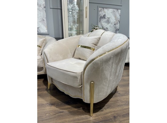 Кресло Лара, бежевый золото в Набережных Челнах