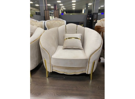Кресло Лара, бежевый золото в Набережных Челнах