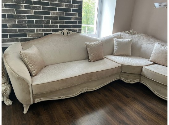 Диван Мокко угловой 2-У-1 , бежевый в Набережных Челнах