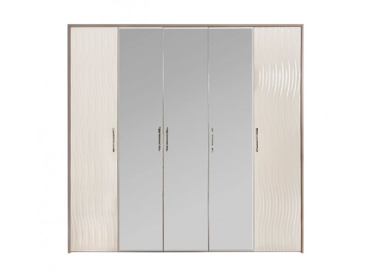Шкаф GRAVITA 4-х ств зеркалами, Белый глянец в Набережных Челнах