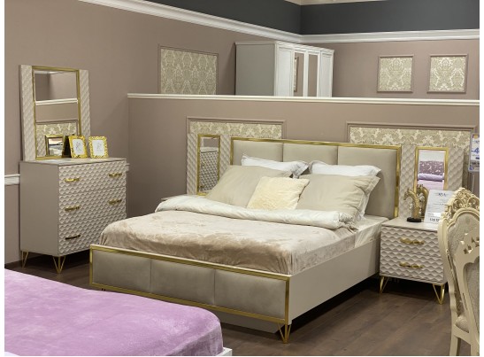 Спальня LARA 4-ств 1.6, бежевый золото в Набережных Челнах