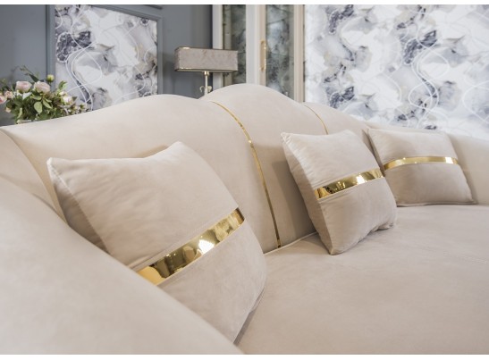 Раскладной Диван Лара 2х местный, бежевый золото в Набережных Челнах