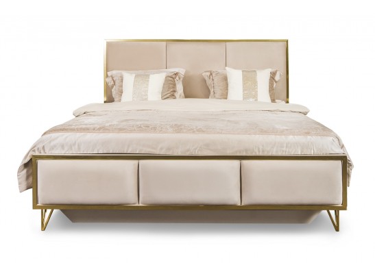 Кровать LARA 160X200см, бежевый глянец в Набережных Челнах